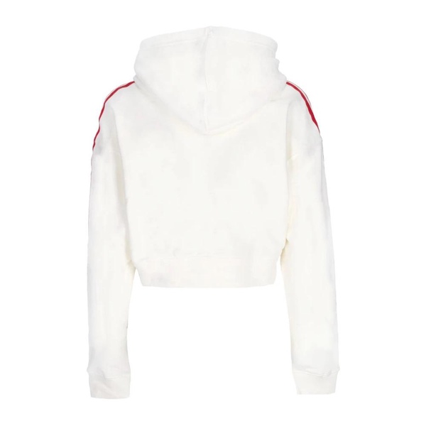 Cropped Hoodie with Elastic Drawstring