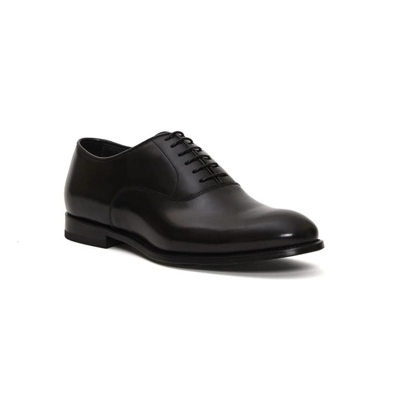 Black Leather Oxford Shoes