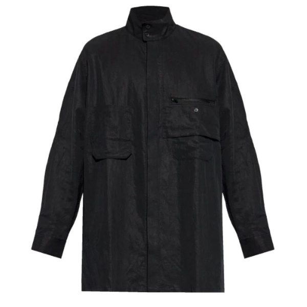 Black Overshirt Stylish Minimalist Fashion