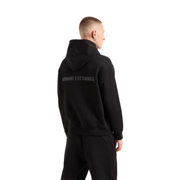 Black Hooded Sweatshirt French Terry AW24