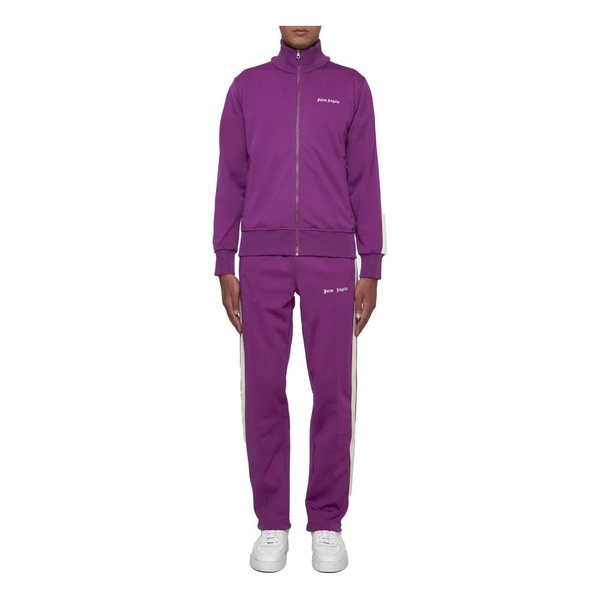 Purple Track Jacket with Logo