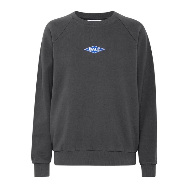 Raglan Crew Neck Sweatshirt Black