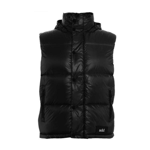 Quilted Down Vest with Zip Closure