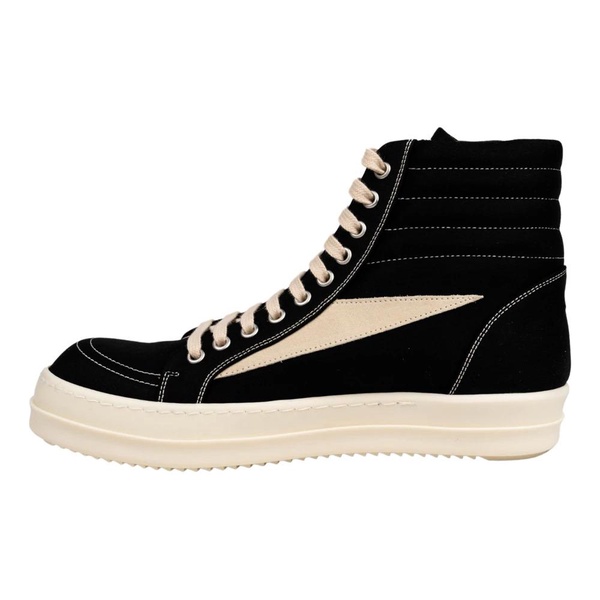 DRKSHDW Vintage Suede-Trimmed Denim High-Top Sneakers