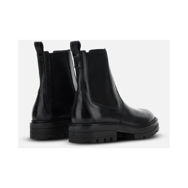 Black Leather Chelsea Boots