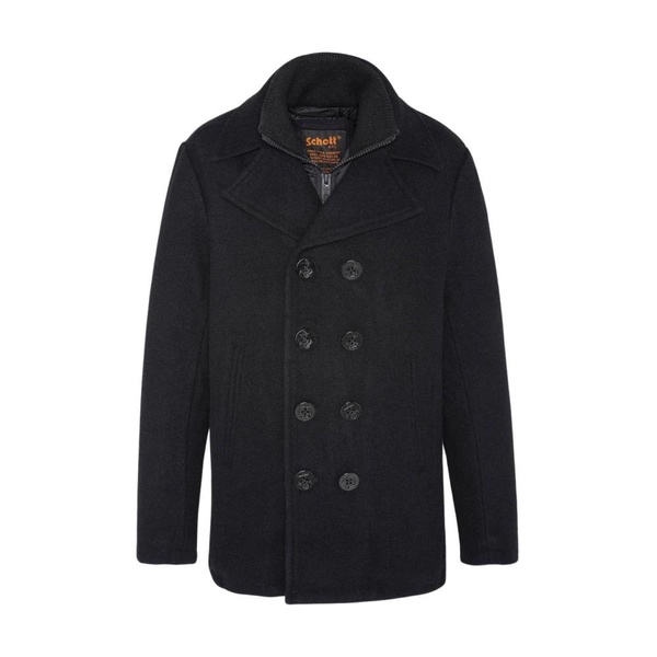 Woolen Peacoat CYCLONE2 Black