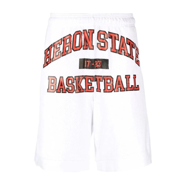 Mens Clothing Shorts White Red SS23