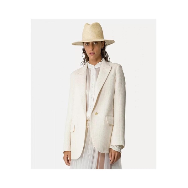 Chic Waffle Jacket - White