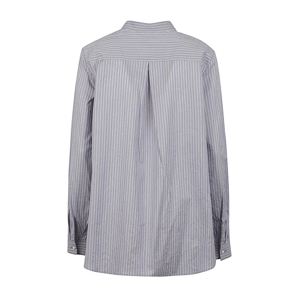 Clear Blue Striped Long-Sleeved Shirt