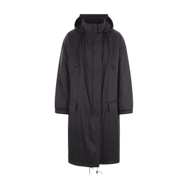 Black Oversize Parka with PrimaLoft® Padding