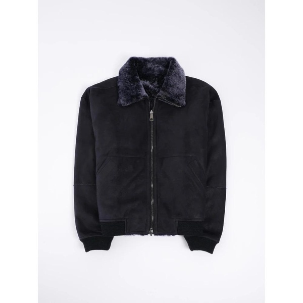 Reversible Shearling Bomber Jacket