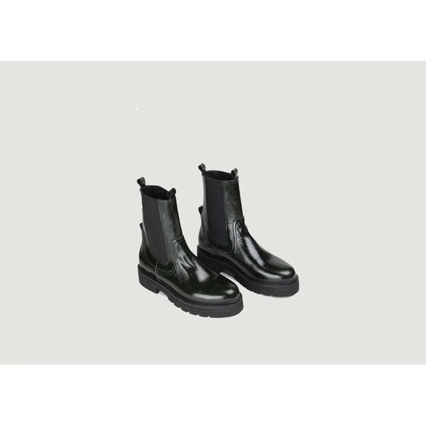 Jonna Patent Boots - Rounded Toe