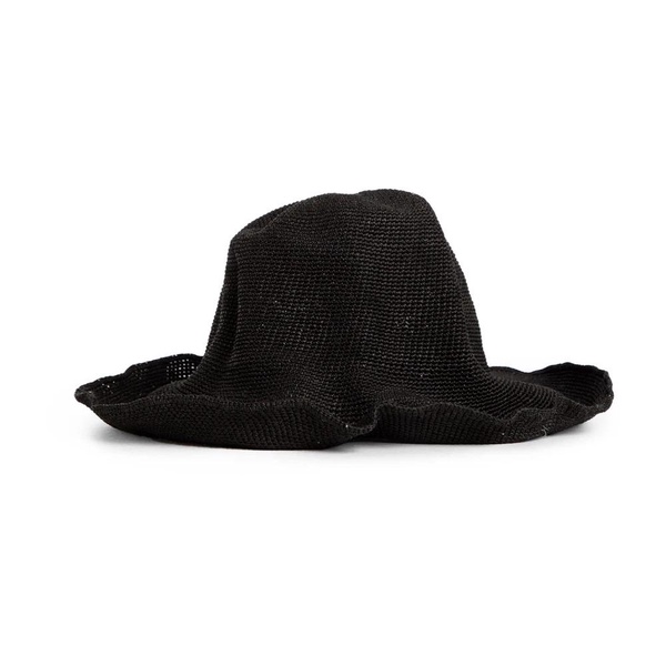 Black Paper Straw Hat