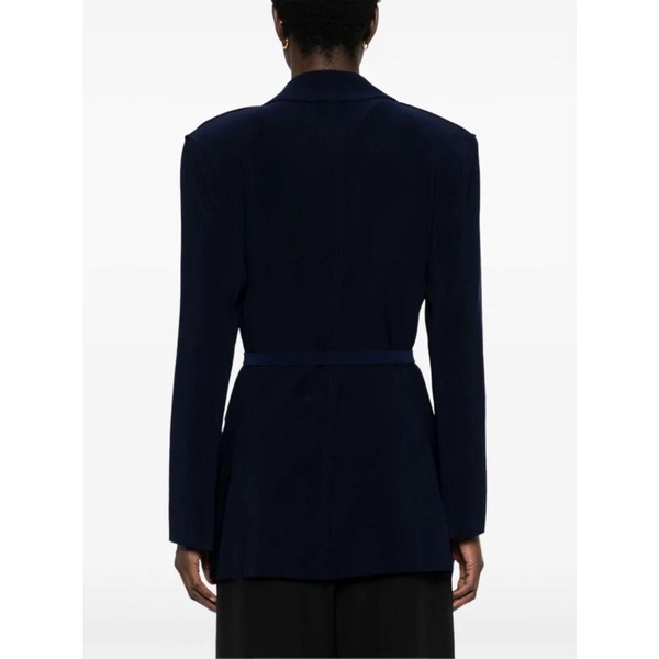 Navy Blue Scuba Jersey Blazer