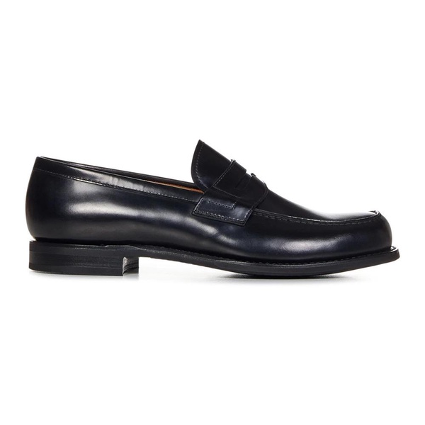 Black Leather Loafer Shoes