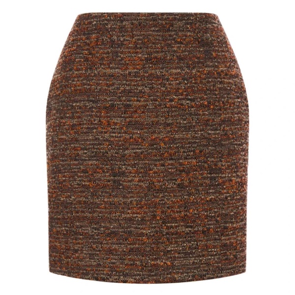 Fantasia Brown Tweed Skirt