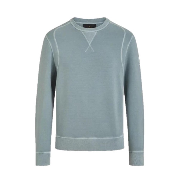 Gibe Lightweight Fleece Sweatshirt in Steel Green