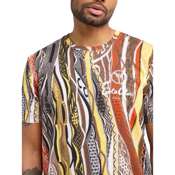 Mens T-Shirt with Eye-Catching Pattern