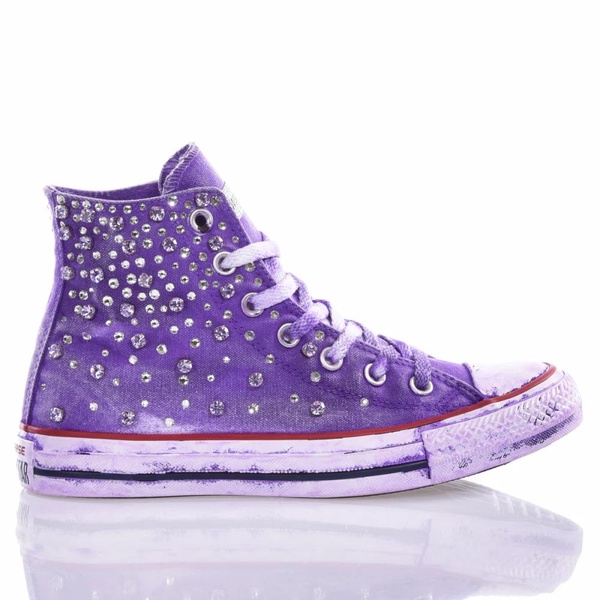 Handmade Violet Sneakers for Women