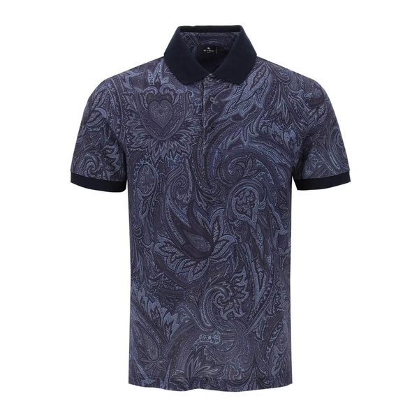 Stylish Paisley Print Polo Shirt