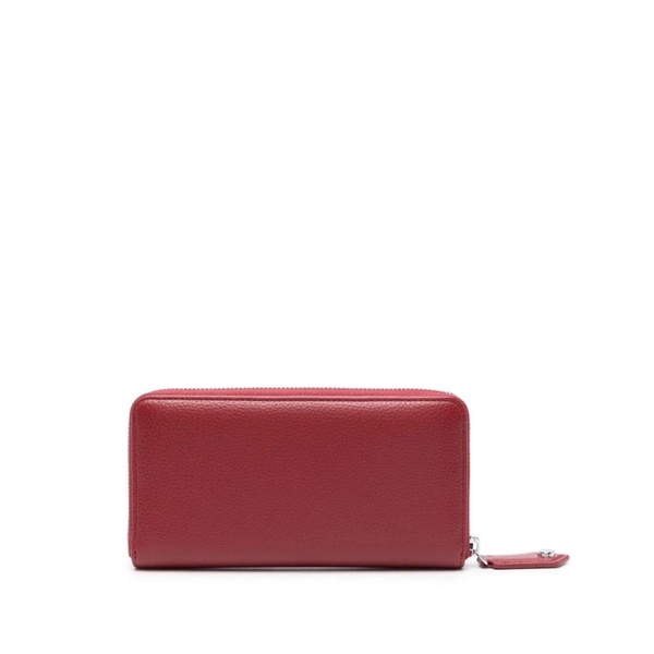 Red Wallet with Signature Orb Detail