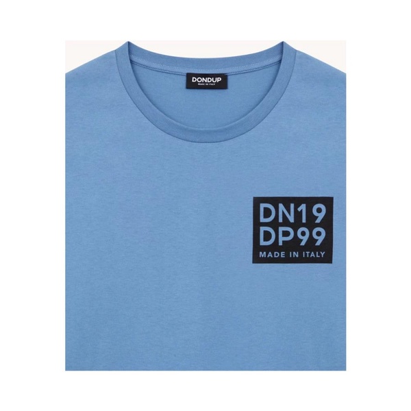 Blue Round Neck Logo T-Shirt