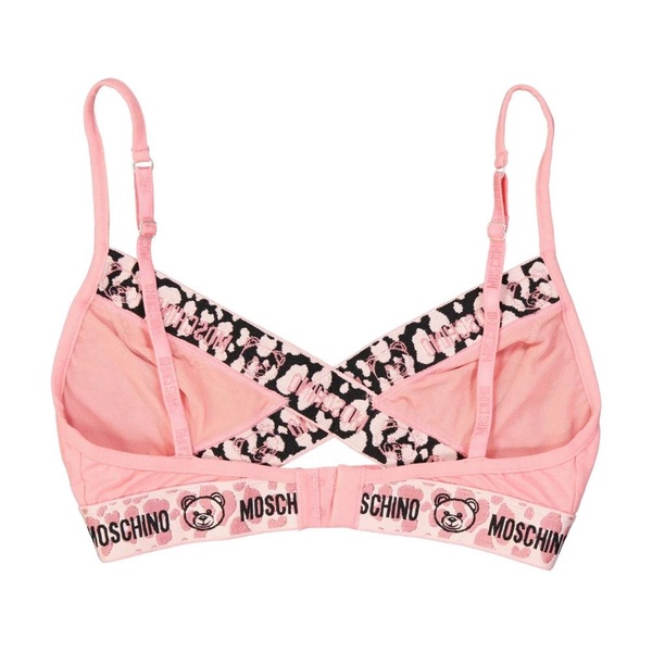 Triangle Bra with Teddy Bear Print