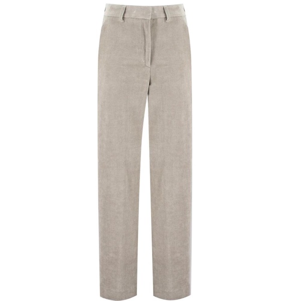 Cotton Corduroy High Waist Trousers