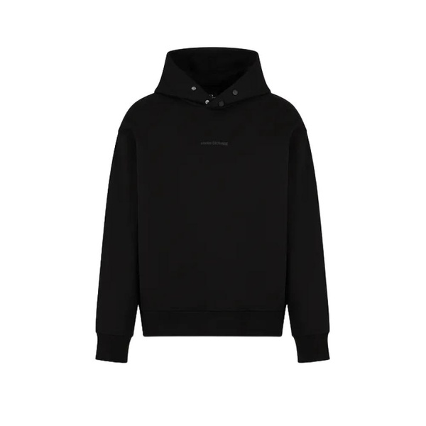 Black Hooded Sweatshirt French Terry AW24