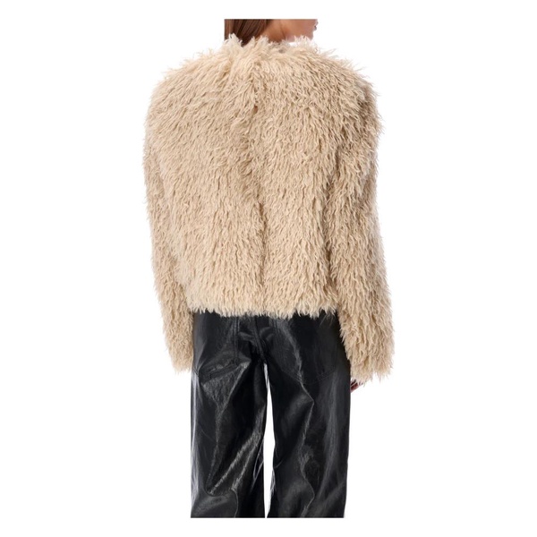 Eco Fur Jacket Outerwear Ecru