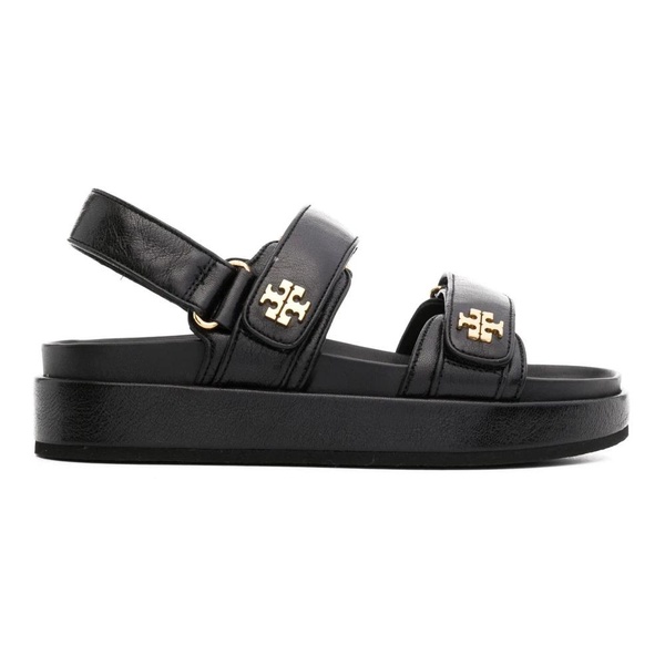 Black Leather Sports Sandals