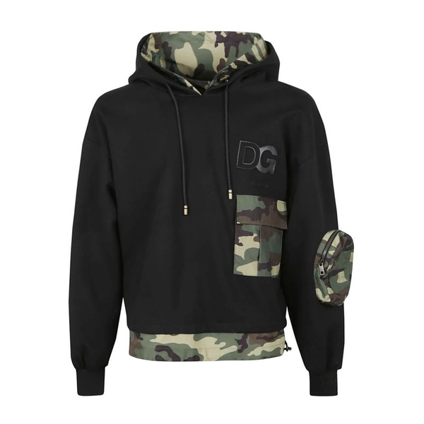 Dolce & Gabbana Camouflage Print Hooded Sweatshirt