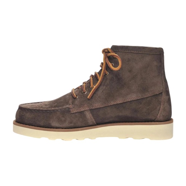 Brown Suede Mid-Top Shoes