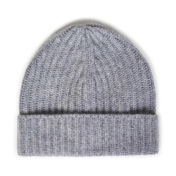 Cashmere Fisherman's Rib Knit Hat