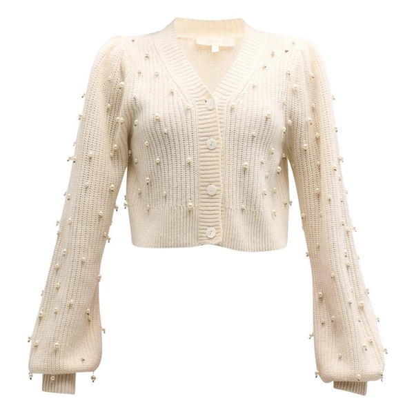 Frances Beaded Crop Cardigan