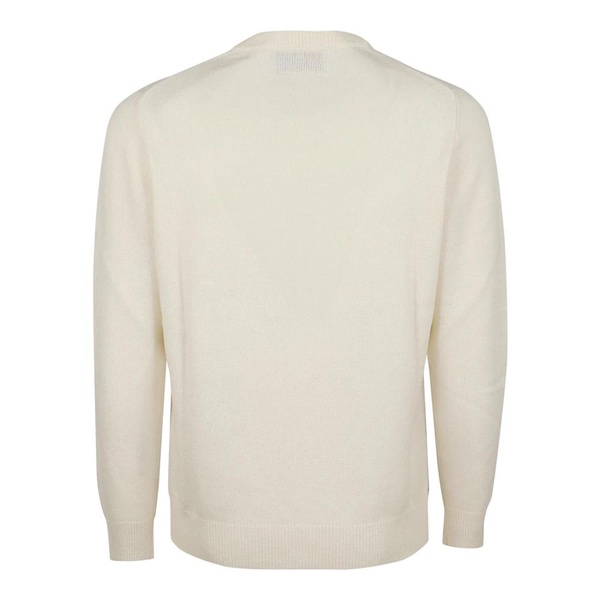 Luxurious White Cashmere Sweater AW24