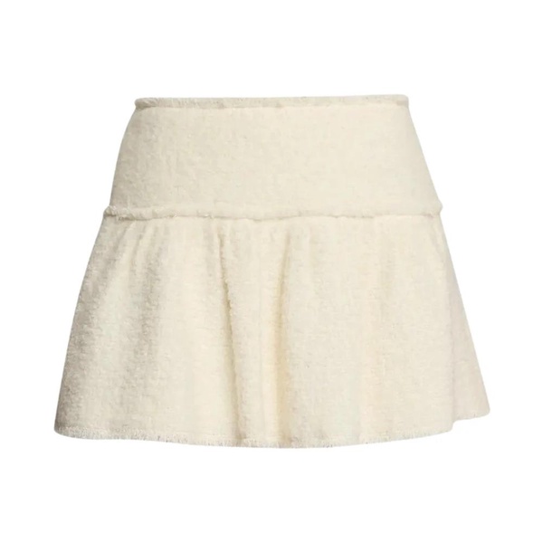 Textured Mini Circle Skirt