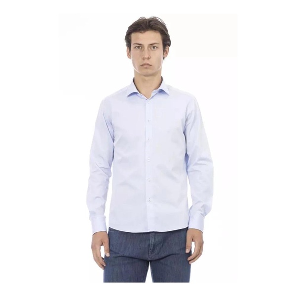 Slim Fit Italian Collar Cotton Shirt