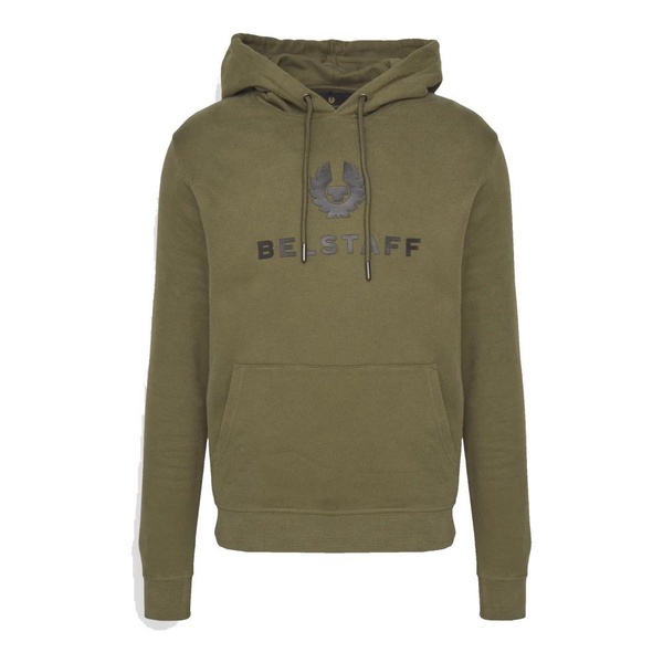 Signature Sweatshirt Hoodie in True Olive-S