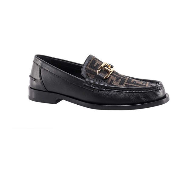 OLock Leather Loafer with FF Print