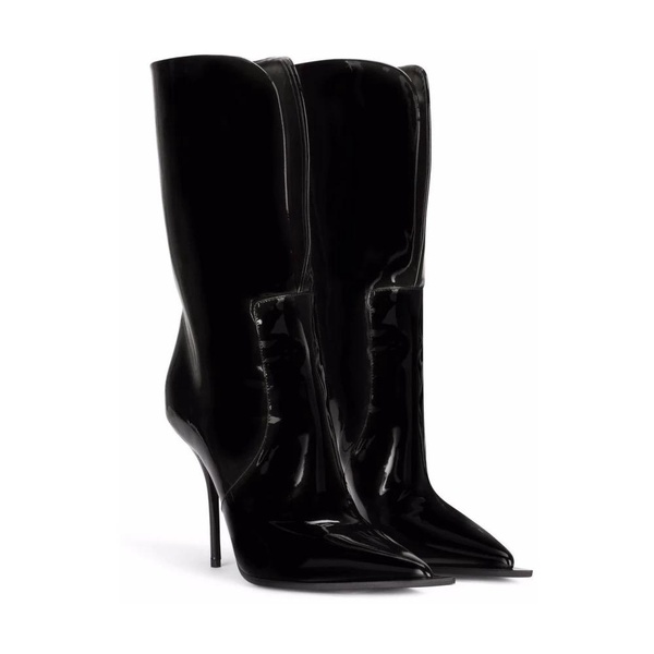 Maximalist Patent Leather Ankle Boots