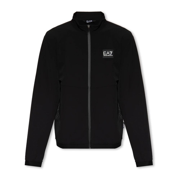 Training jacket with standing collar