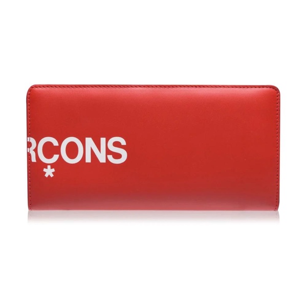 Red Leather Logo Wallet