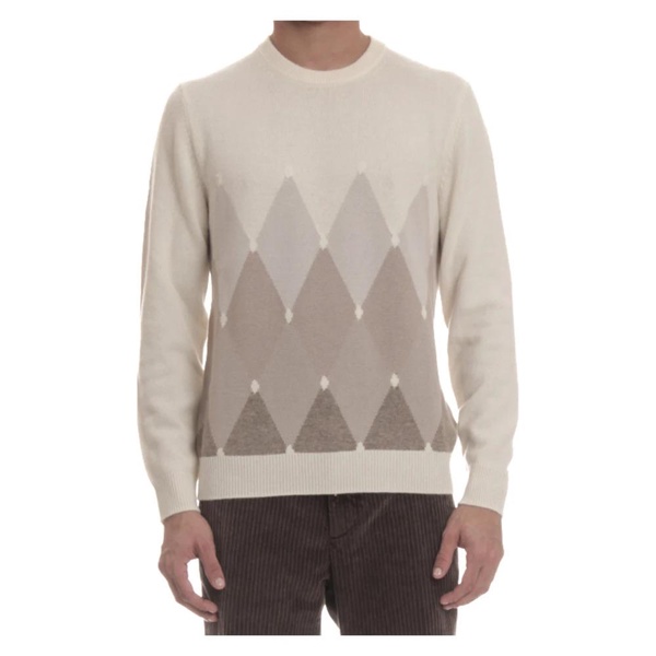 Classic Diamond Cashmere Sweater