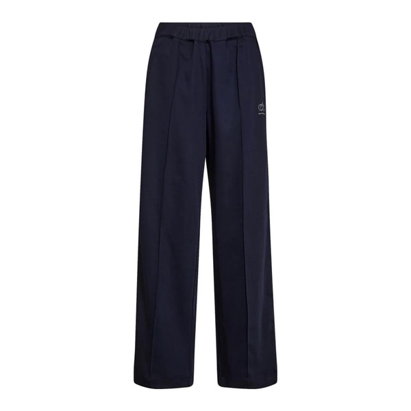 Navy Crease Pants with Sporty Stripes