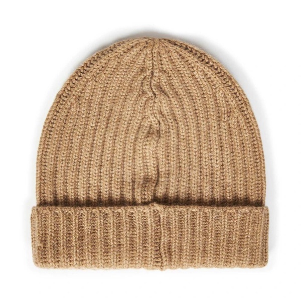 Cashmere Knit Beanie in Beige