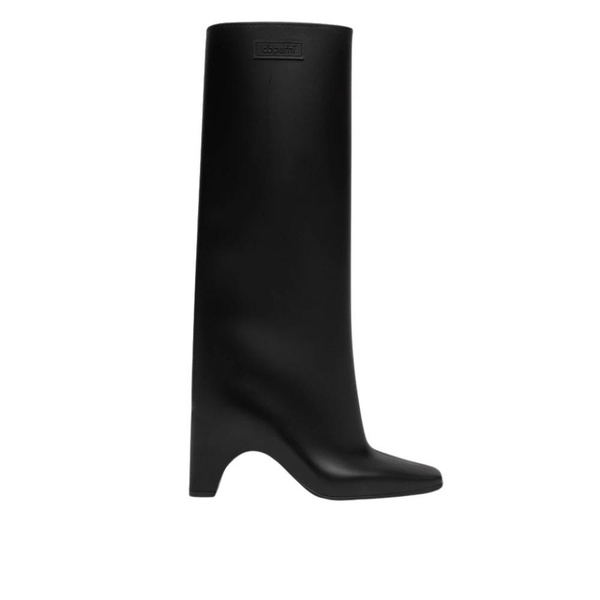 Italian Rubber Boots with Block Heel