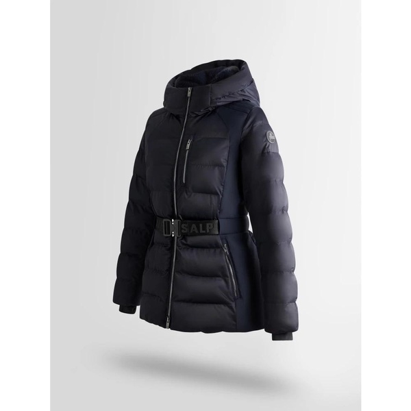 Navy Quilted Ski Jacket Maela