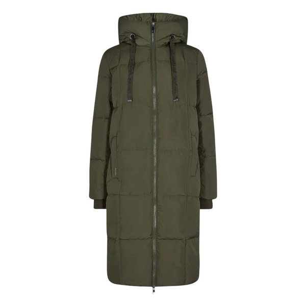 Green Square Down Coat