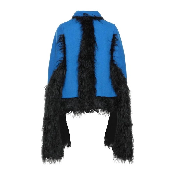 Faux Fur Trimmed Cape